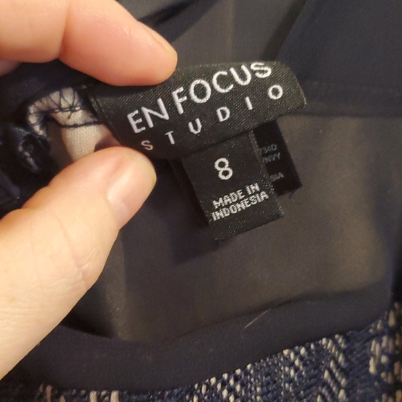 Navy blue dress size 8 - Picture 2 of 3